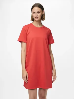 Sweat Dress - Loungewear Dress - Slaapshirt - Katoenen nachthemd - S - Rood - S - S - S - S - S - S - S - S - S - S - S - S - S - S -