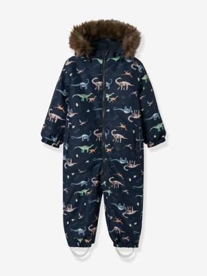 Dino sneeuwpakje voor baby's met fleece voering jongen NAME IT donkerblauw