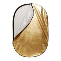 Linkstar reflectiescherm 2 in 1 r-100150gs goud/zilver 100x150 cm - thumbnail