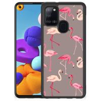 Samsung Galaxy A21s Back Cover Flamingo - thumbnail