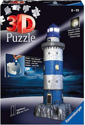 Vuurtoren - Night Edition 3D (216 Stukjes) - Puzzel;Puzzel (4005556125777)
