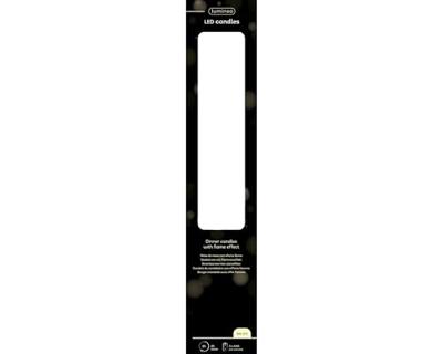 LED Dinerkaarsenset wax goud H24,5cm