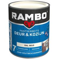 Rambo Pantserbeits Deur & Kozijn Hoogglans Dekkend 750 ml - RAL 9010 - thumbnail