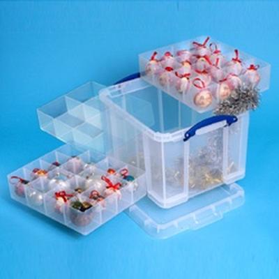 Really Useful Box 35 liter, transparant, per stuk verpakt in karton