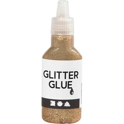 Creativ Company Glitterlijm, goud, 25 ml/ 1 fles