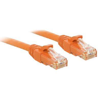 LINDY 48106 RJ45 Netwerkkabel, patchkabel CAT 6 U/UTP 0.50 m Oranje Snagless 1 stuk(s)