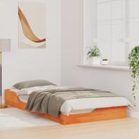 Bedframe Wasbruin 100 x 200 cm Massief grenenhout - thumbnail