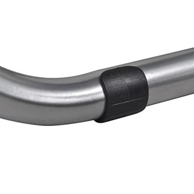 Eetkamerstoelen inklapbaar 6 st kunstleer en staal zwart