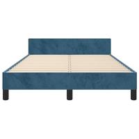 Bedframe zonder matras 120x190 cm fluweel donkerblauw - thumbnail