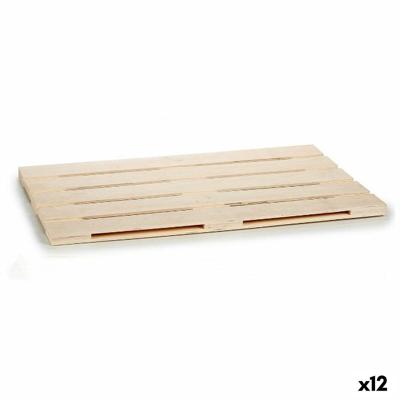 Snackdienblad Gift Decor Bruin Hout 40 x 2 x 60 cm (12 Stuks)