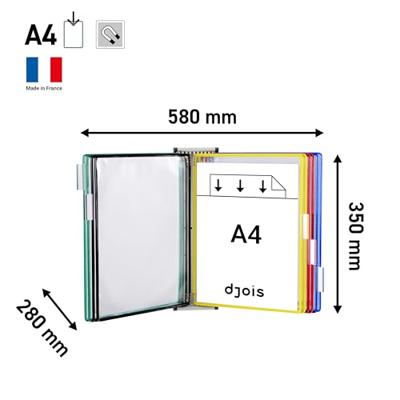 Zichtpanelensysteem wand tarifold magn a4 10ass Zichtpanelensysteem wand tarifold magn a4 10ass