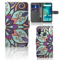 Xiaomi Mi A2 Lite Hoesje Purple Flower - thumbnail