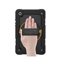 Casecentive Handstrap Pro Hardcase met handvat Galaxy Tab A7 10.4 2020 zwart - thumbnail