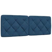 Bedframe zonder matras 120x200 cm stof blauw - thumbnail