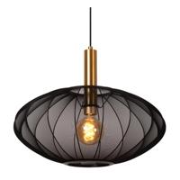 Lucide CORINA - Hanglamp - Ø 50 cm - 1xE27 - Zwart - thumbnail