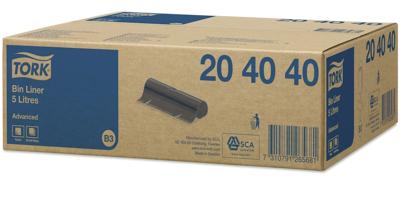 TORK Advanced 204040 Afvalzak 5 l Kunststof Zwart 1000 stuk(s)