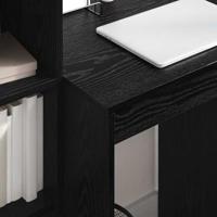 Bureau Zwart eiken 60 x 50 x 76 cm Bewerkt hout - thumbnail