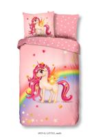 Good Morning Kinderdekbedovertrek "eenhoorn met regenboog" - Multi - (140x200/220 cm) - Katoen - thumbnail