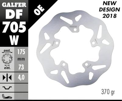 GALFER remschijf "df705 rotor brake rotors starr r90r