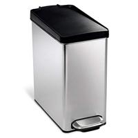 Simplehuman Afvalemmer Profile 10 liter (zilver) - thumbnail
