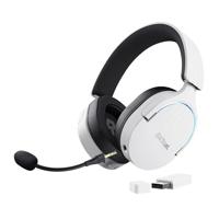 Trust GXT491 FAYZO Over Ear headset Bluetooth Virtual Surround Wit Surround sound, Microfoon uitschakelbaar (mute), Volumeregeling Gamen - thumbnail