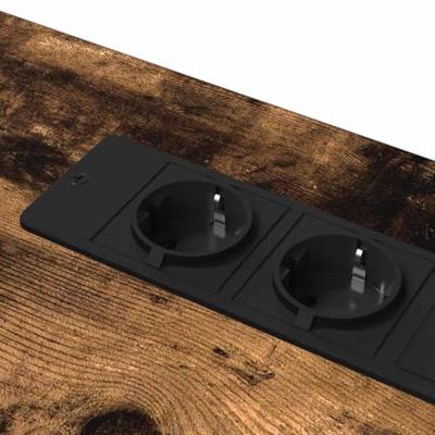 Bureau Gerookt eiken 100 x 50 x 86.5 cm Bewerkt hout