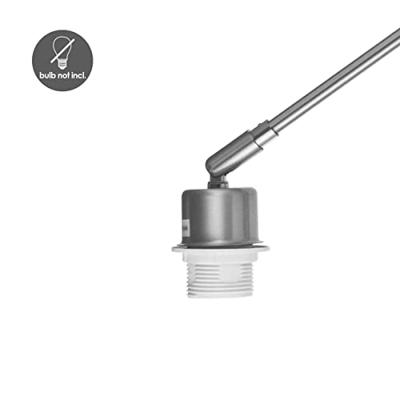 Moderne wandlamp Shift voor lampenkap, 70-70-32cm, Geborsteld-staal, wandlamp met-verstelbare-arm-van, Metaal, geschikt-voor-E27-LED-lichtbron, voor-lampenkap-met-doorsnede-max., 20cm - thumbnail