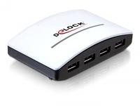 Delock 61762 USB 3.2 Gen 1-hub 4 poorten Zwart, Wit - thumbnail