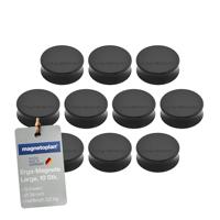 magnetoplan Magneet (Ø x h) 34 mm x 12.5 mm Rond Zwart 10 stuk(s) 1665012 - thumbnail