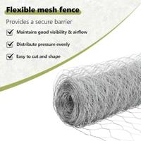 VidaXL Hek met paal zilver 1 x 25 m staal - thumbnail