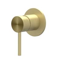 Inbouw Douchemengkraan IVY Concord Inbouw Eenhendel Inclusief Inbouwdeel RVS316 Geborsteld Mat Goud PVD - thumbnail