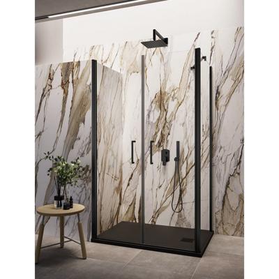 Douchecabine Lacus Giglio Evo Saloon 2 Helder Glas Zwart (alle maten)