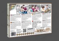 Wooden city 3D puzzel locomotief en kolenwagen - thumbnail