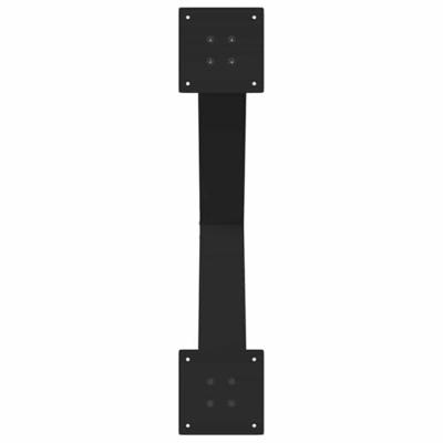 Eettafelpoten 3 st X-vormig 80x(72-73) cm staal zwart