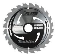 Makita Cirkelzaagblad voor Hout | Efficut | Ø 190mm Asgat 30mm 24T - B-64191 - thumbnail