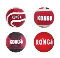 KONG SIGNATURE BALLEN ASSORTI 7X7X7 CM 4 ST - thumbnail