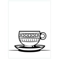 Vaessen Creative • embossing folder theekopje schotel - thumbnail
