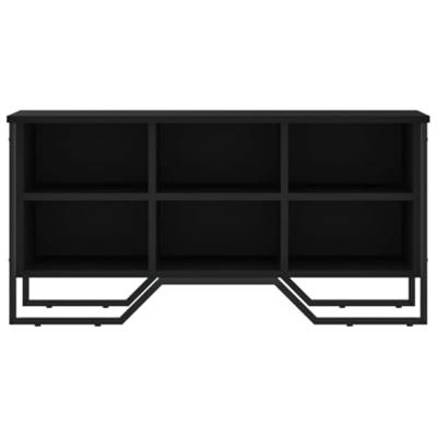 Schoenenkast 90x38x45,5 cm bewerkt hout zwart