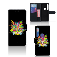 Motorola Moto G8 Plus Leuk Hoesje Cat Color - thumbnail