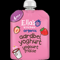 Ella&apos;s Kitchen Aardbeien yoghurt 6+ biologisch 90 g bij Jumbo - thumbnail