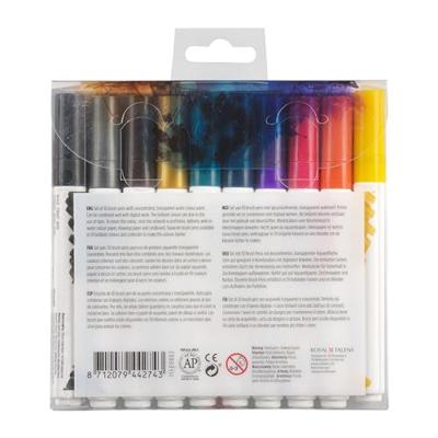 Royal Talens Ecoline Set van 10 Brush Pens - Donker