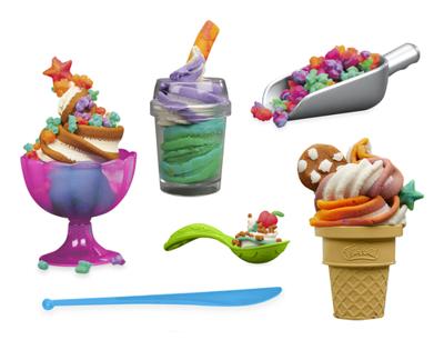 Play-Doh Rainbow Swirl ijsspeelset - thumbnail