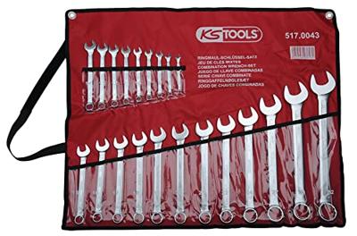 KS Tools 517.0043 Ring-steeksleutelset 21-delig Sleutelbreedte (metrisch) 32 mm
