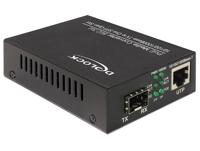 DeLOCK 86180 netwerk media converter 1000 Mbit/s Zwart - thumbnail