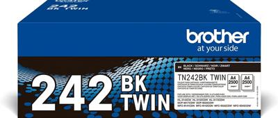 Brother Toner TN-242BKTWIN Origineel 2-pack Zwart 2500 bladzijden TN242BKTWIN Brother Toner TN-242BKTWIN Origineel 2-pack Zwart 2500 bladzijden TN242BKTWIN