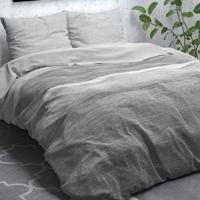 Sleeptime Flanel Stone Stripe Grijs 240 x 200/220 cm - thumbnail