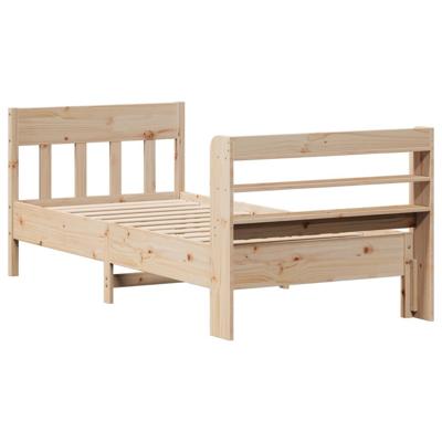 Bedframe zonder matras massief grenenhout 90x200 cm