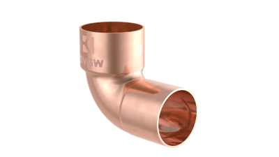 Kirchhoff Koperen bocht 90°, blank, 15 mm, 1 socket (5092) - 989262055