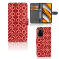 Poco F3 | Xiaomi Mi 11i Telefoon Hoesje Batik Rood - thumbnail
