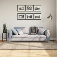 VidaXL Vloerkleed istan hoogpolig glanzend 140x200 cm beige - thumbnail